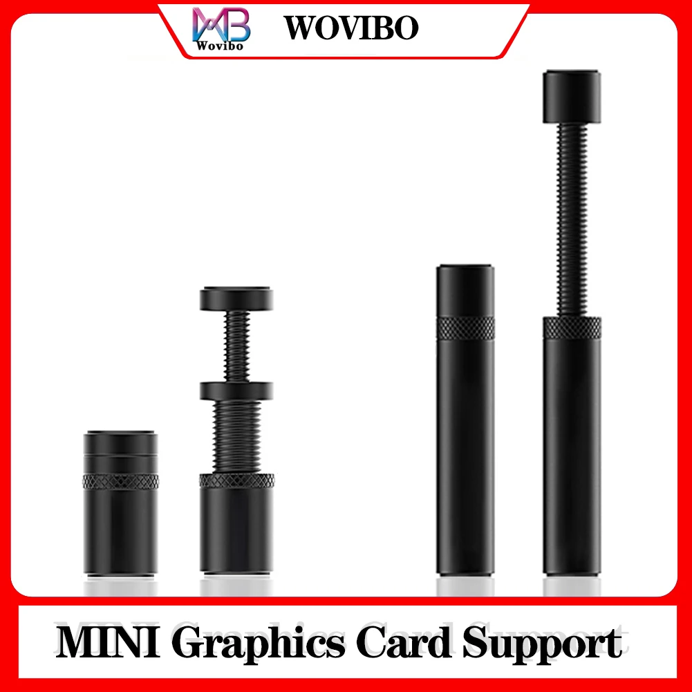 WOVIBO Adjustable Graphics Card Support GPU Holder Video Card Sag Bracket Jack Aluminum Alloy Magnetic Stand For Computer