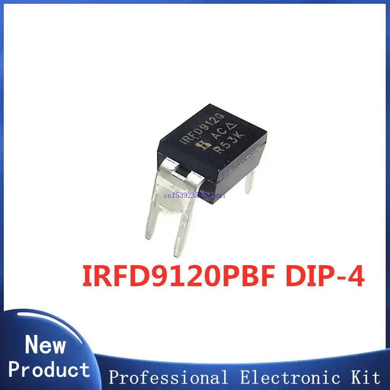 Импортный оригинальный spot IRFD9120 IRFD9120PBF DIP-4 1.3A 100V mos трубка P-Channel Power MOSFET, 5 шт.