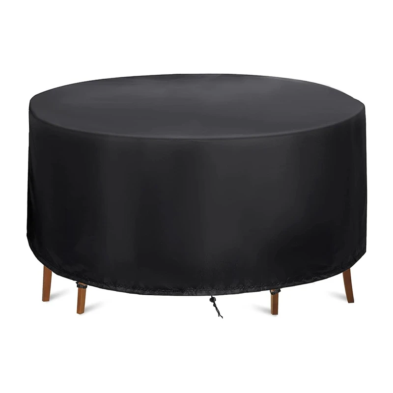 

Round Outdoor Furniture Cover,Waterproof Patio Furniture Cover,Durable Windproof Dustproof Outdoor Cover for Garden