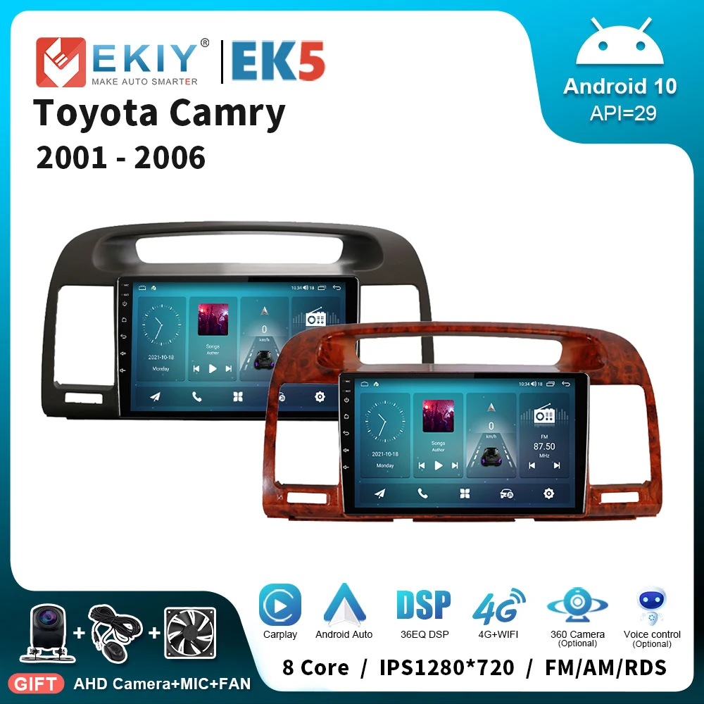 

EKIY EK5 Android Auto Car Stereo For Toyota Camry 2001 - 2006 Touch Sreen Bluetooth USB Music Video Multimedia Player Autoradio