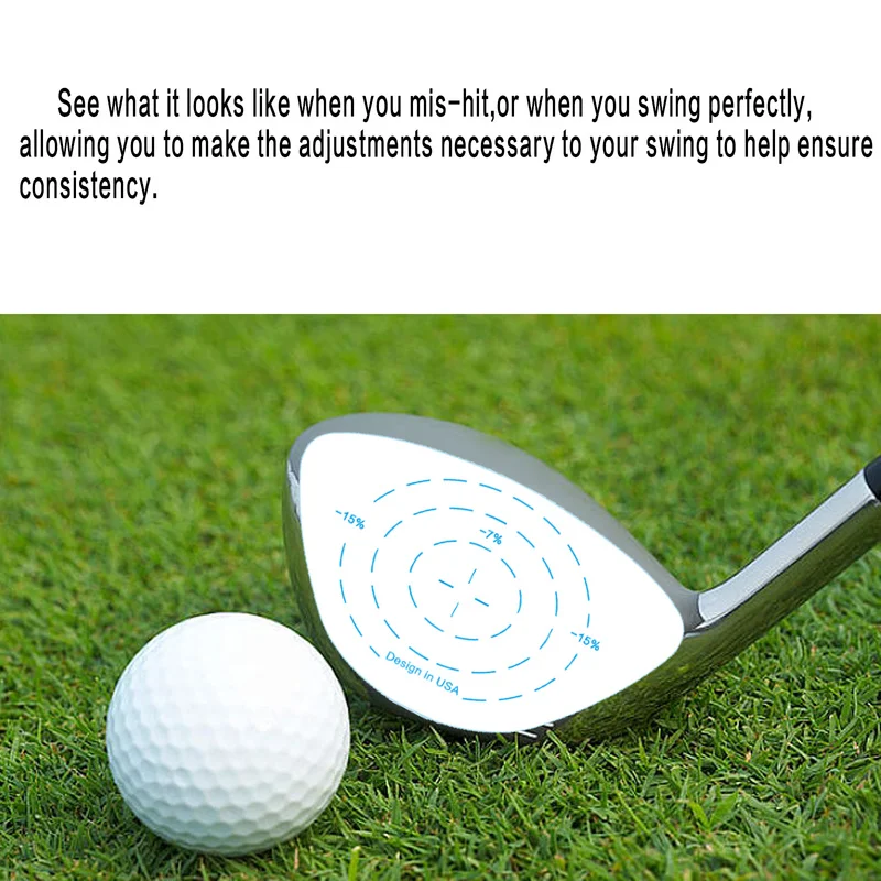 New Design Driver Impact Tape Labels Golf Impact Stickers for Swing Training Irons Putters and Woods