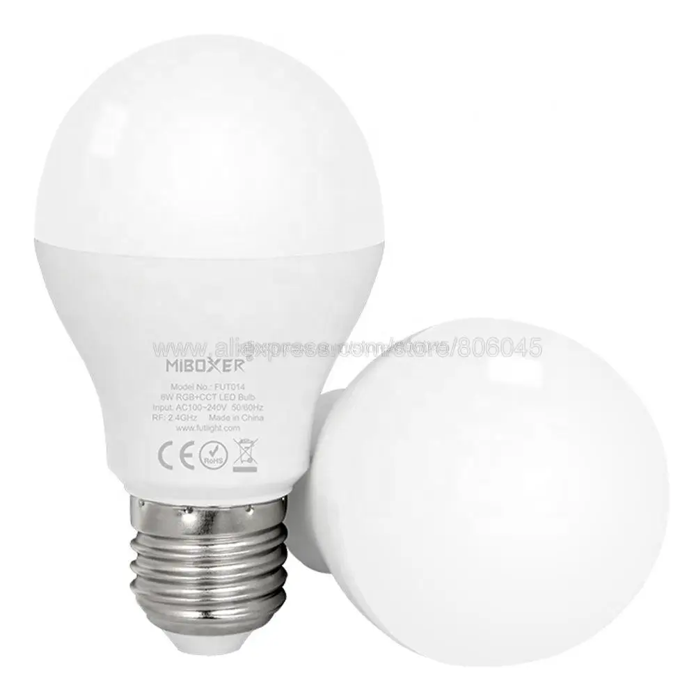 Светодиодный прожектор MiLight E27 6 Вт RGB + CCT, FUT014 110 В 220 В, полноцветная смарт-лампа с дистанционным управлением, Wi-Fi, совместимый с 4 зонами (art.: 7a5cb8aa1) - 7a5cb8aa1