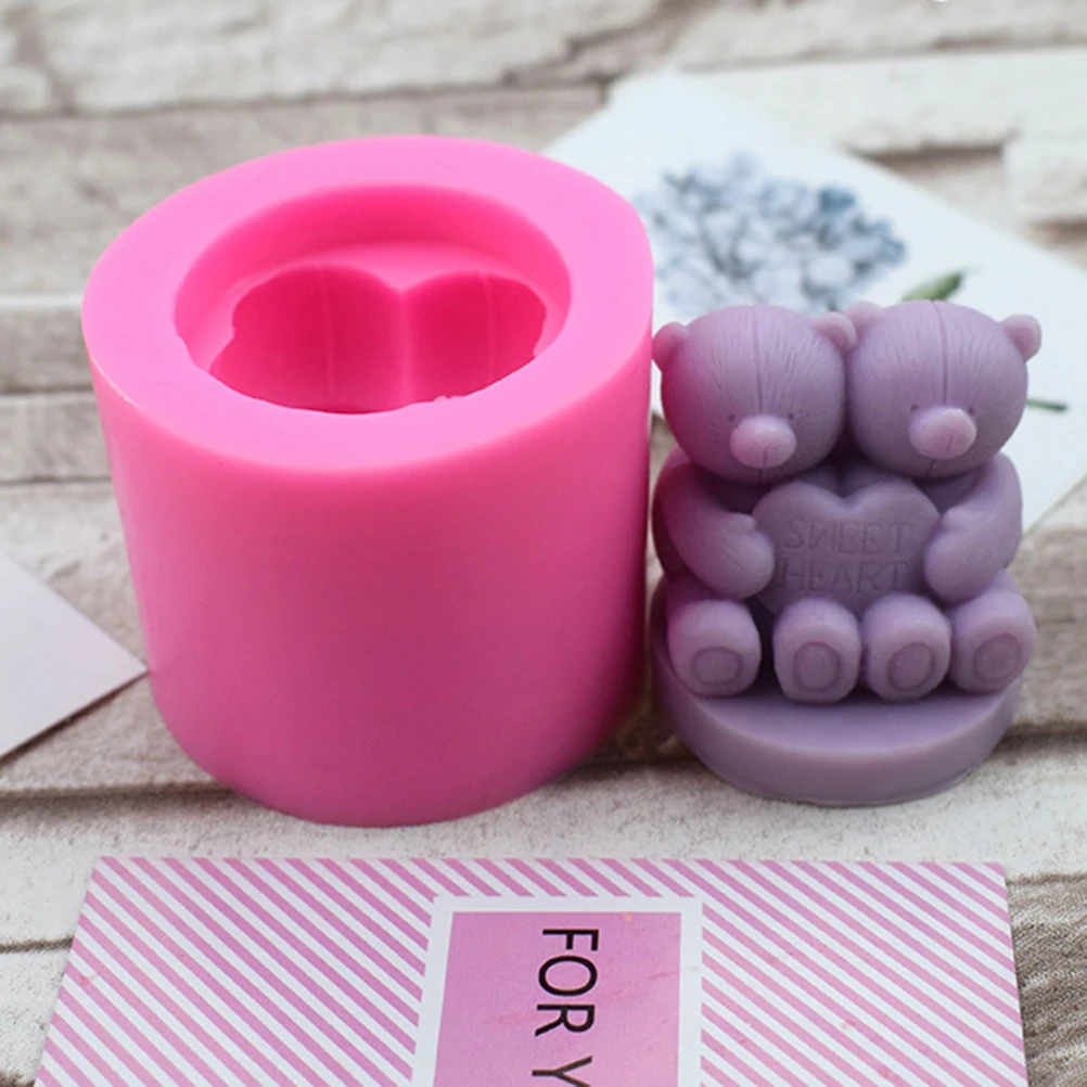 

Stereoscopic Bear Silicone Mold, Sugar Cake Mold, Chocolate Mold, Aromatherapy Plaster Mold, Candle Mold, DIY Baking Practical