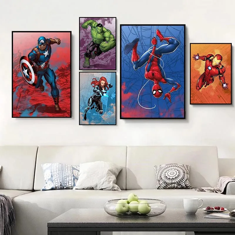 

5D алмазная живопись, Disney, акварель, Человек-паук, граффити, Marvel, полная Алмазная вышивка, домашний декор, подарки ручной работы EE2912