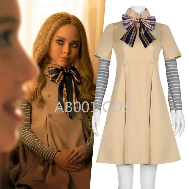 Костюм для косплея M3gan покупка костюма робота с искусственным интеллектом чулки