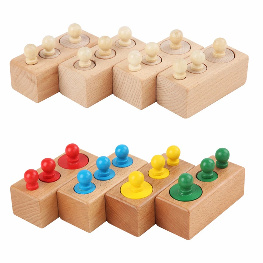 

Montessori Wooden Toys Cylinder Blocks Sensorial Materials Toys For 3 Year Olds Learning Activities Toys For Children C86Y