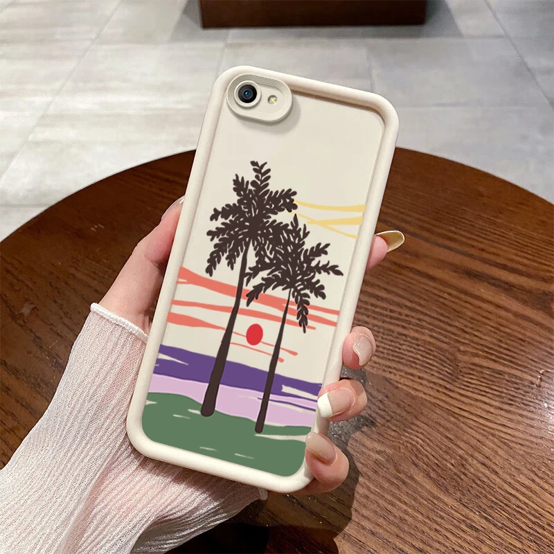 Мягкий чехол с рисунком кокосового дерева Red Sun Beach для VIVO Y35m Y78 Plus Y78m Y77 Y77e Y73t Y11 Y35 Y76s