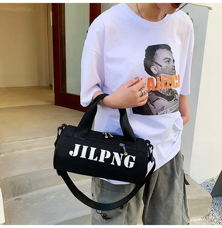 

Abay Women Gym Bag Small Messenger Light Exercise Training Shoulder Bag Men Yoga Cylinder Sport Travel Duffel Bag for Men