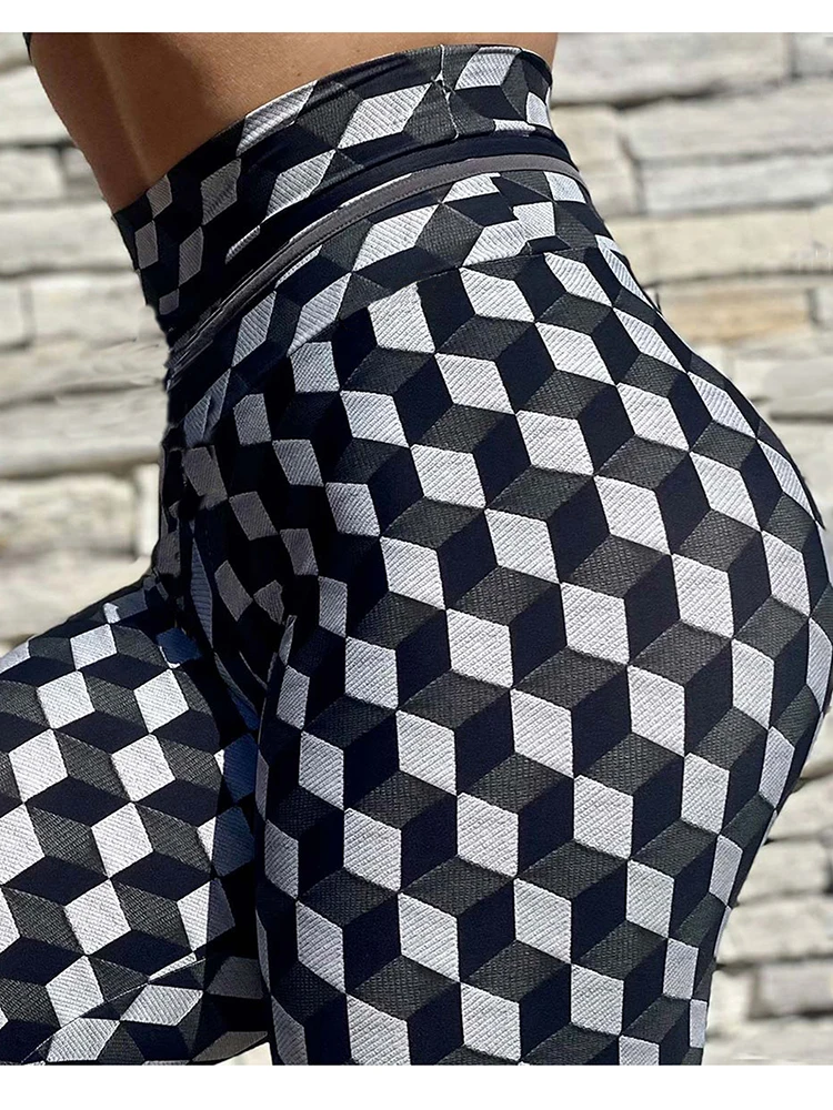 

2023 New Workout Leggings Yoga Pants Woman Tights 3D Printed Fitness Sport Leggins High Waist Push Up Gym Clothing