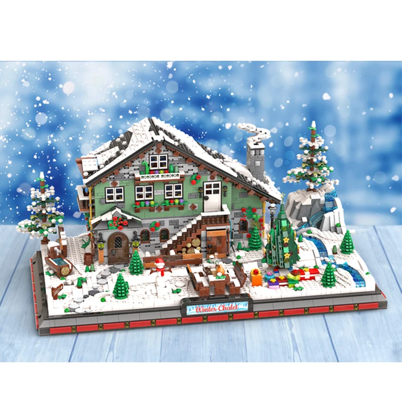 Семейный зимний деревянный дом Рождественская основа модульный строительный