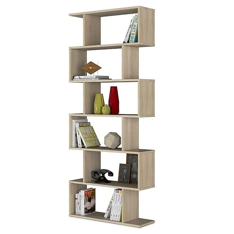 

High Oak color shelf, living room dining shelf, bookshelves bookcases, corner shelves. Measures 192x80x25 cm