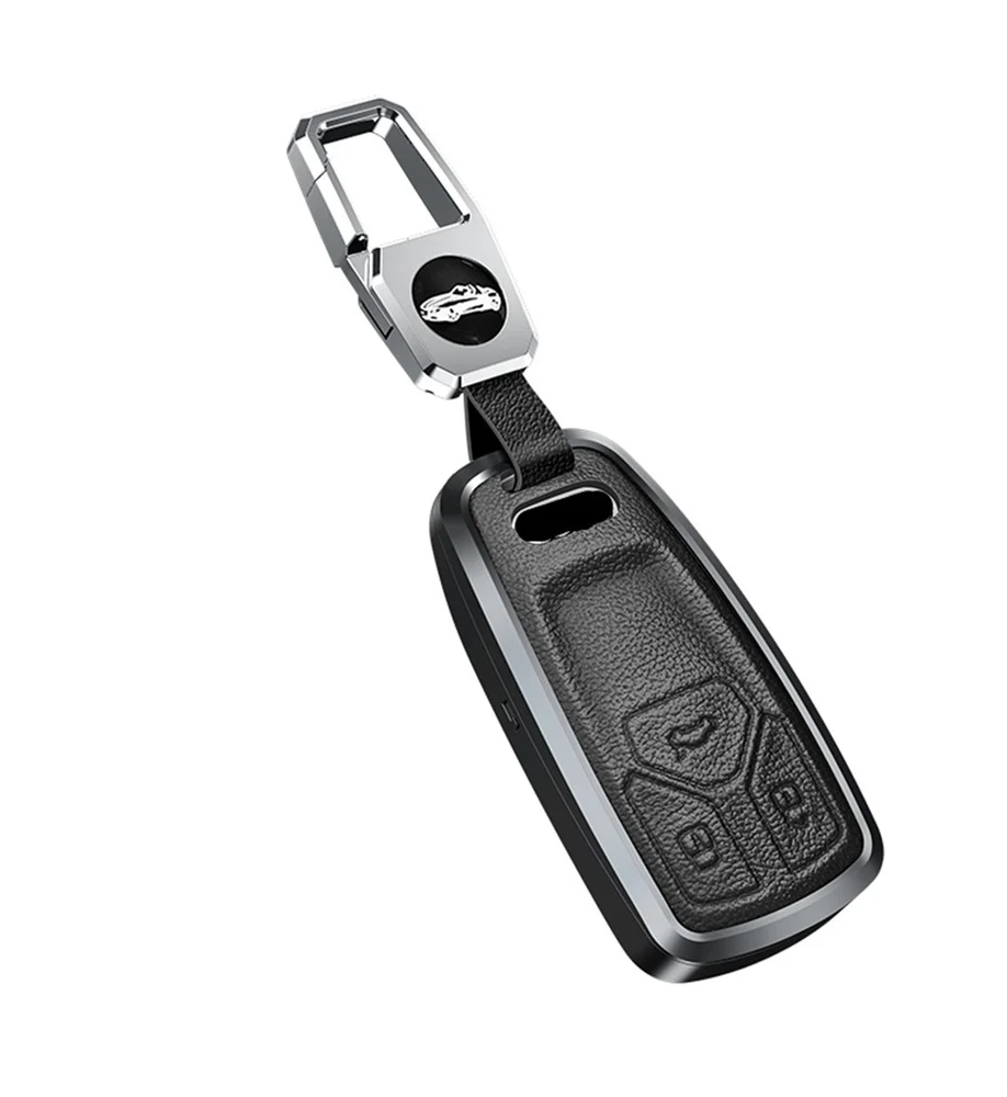 

Car Key Case Cover Galvanized Alloy For Audi A6 A5 Q7 S4 S5 A4 B9 Q7 A4L 4m TT TTS RS 8S 2016 2017 2018 Accessories