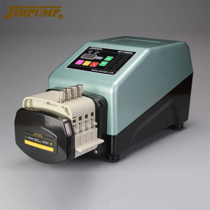 

JIHPUMP 110V Mechanical Grinding and Polishing Liquid Peristaltic Dosing Pump BT-300EL of IP 54 industrial dispenser