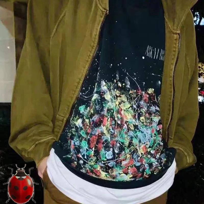 

Hand-Painted Graffiti Splashing Ink Retro Do Old Loose Askyurself T-Shirt