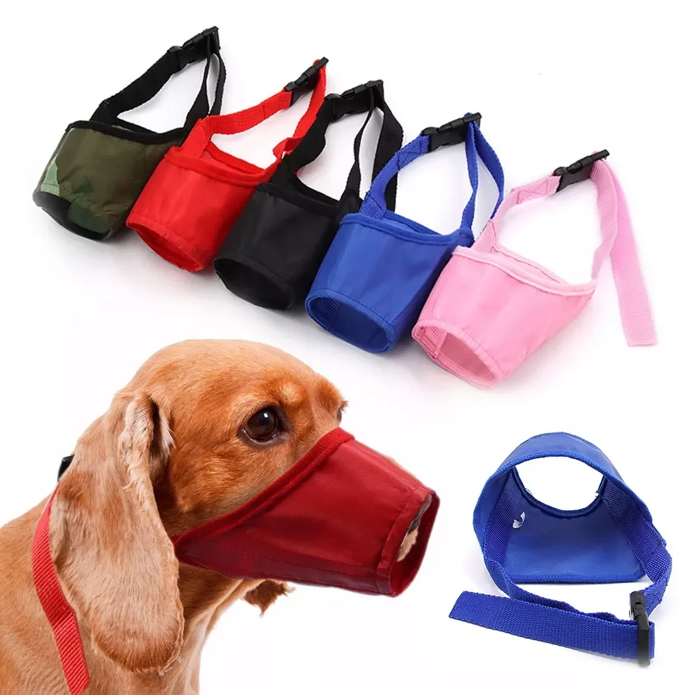 

Pet Dog Adjustable Mask Bark Bite Mesh Mouth Muzzle Grooming Anti Stop Chewing Pets Accessories For Large Small Medium Dog