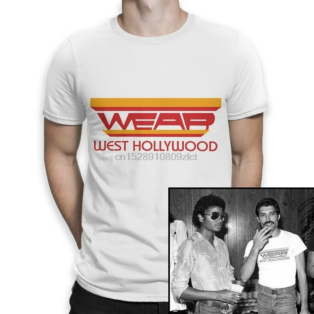 

Freddie Mercury Wear Западный Голливуд футболка Queen Rock футболка для мужчин все размеры