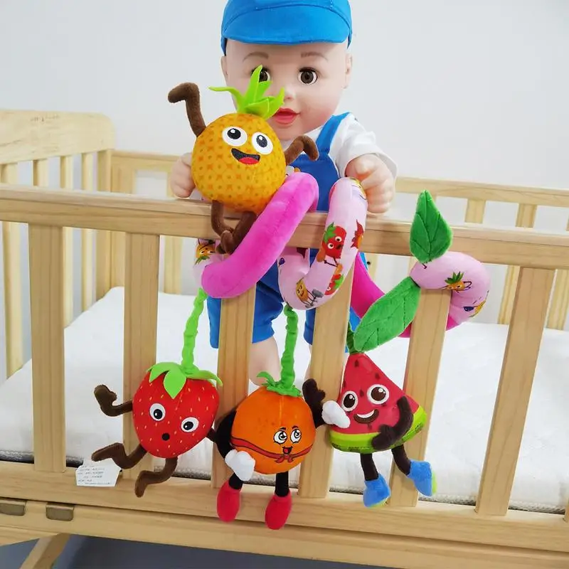 

Милая спиральная мягкая детская кроватка, игрушка для коляски, автомобильное сиденье, подвесные игрушки для путешествий, погремушки для маленьких мальчиков и девочек, детские игрушки 0-12 месяцев