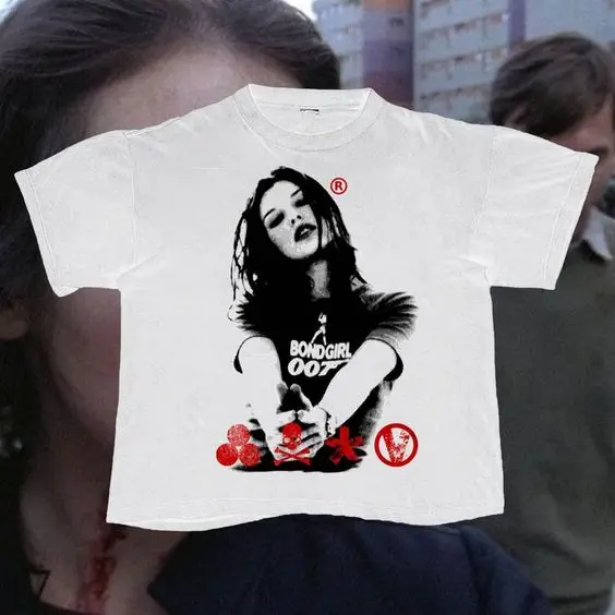 

Y2K Streetwear Clothes Women's T shirt funny baby tee Short sleeve white Harajuku girl goth tshirts femme Aesthetics femme tops