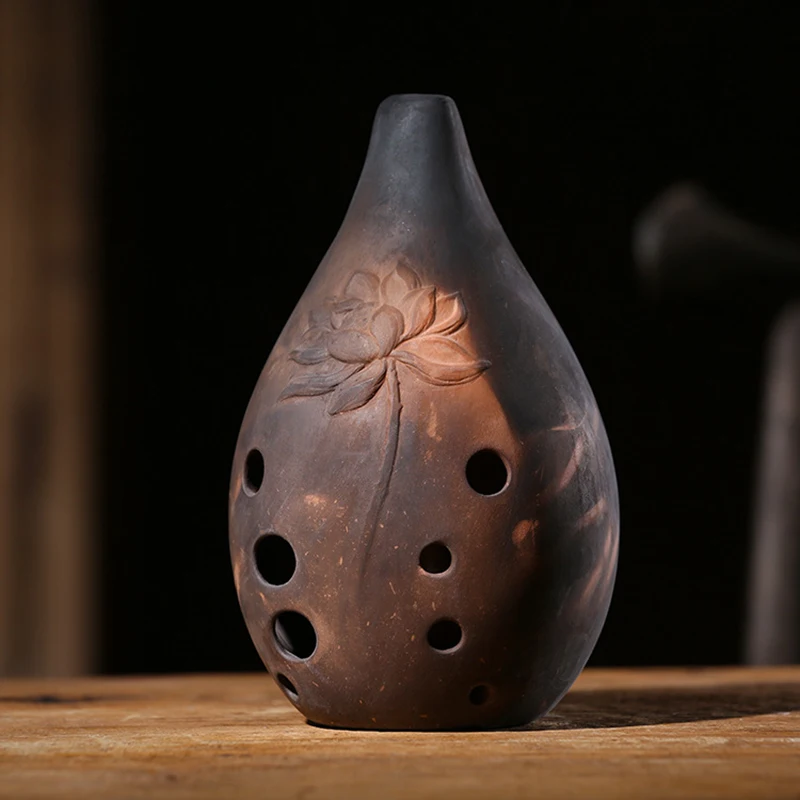 

Professional High-end 10-hole pottery Xun Playing Xun F tone G tone Ocarina Ancient Instrument for Beginners Artists Performers