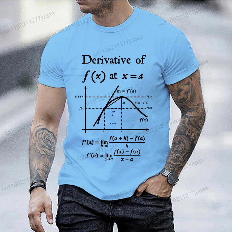 Фото Differentiable Functions Funny T Shirt Mathematics Math University Teacher Men's T-shirt Fashion Design Street Men Tshirts Shirt №2