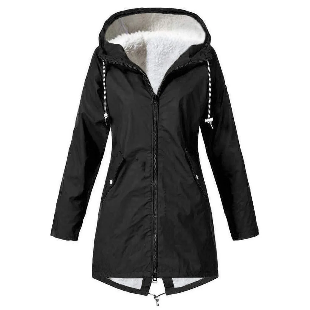 2023 Winter Cotton Coat Plush Coat Three in One Outdoor Suit Hooded Mountaineering Suit Waterproof Charge Coat