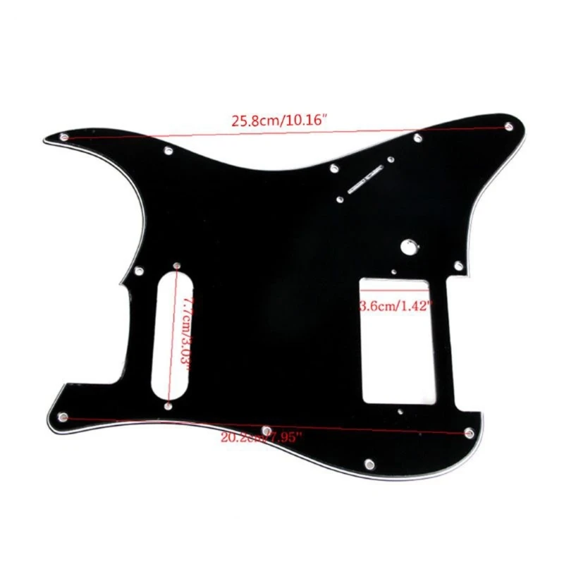 

3 Ply Black Guitar Pickguard For Fender Stratocaster HS Single Strat Humbucker Pickguard Scratch Plate Guitar Accessories
