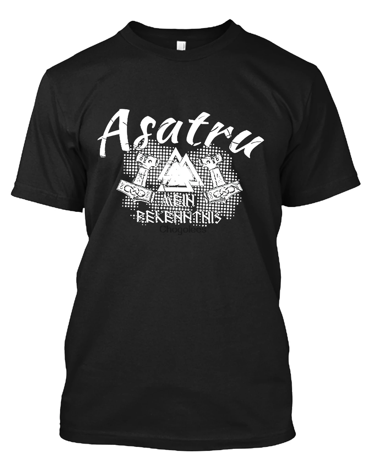 Футболка в стиле викингов # Asatru Valknut Скандинавская мифология размер S-5XL футболка