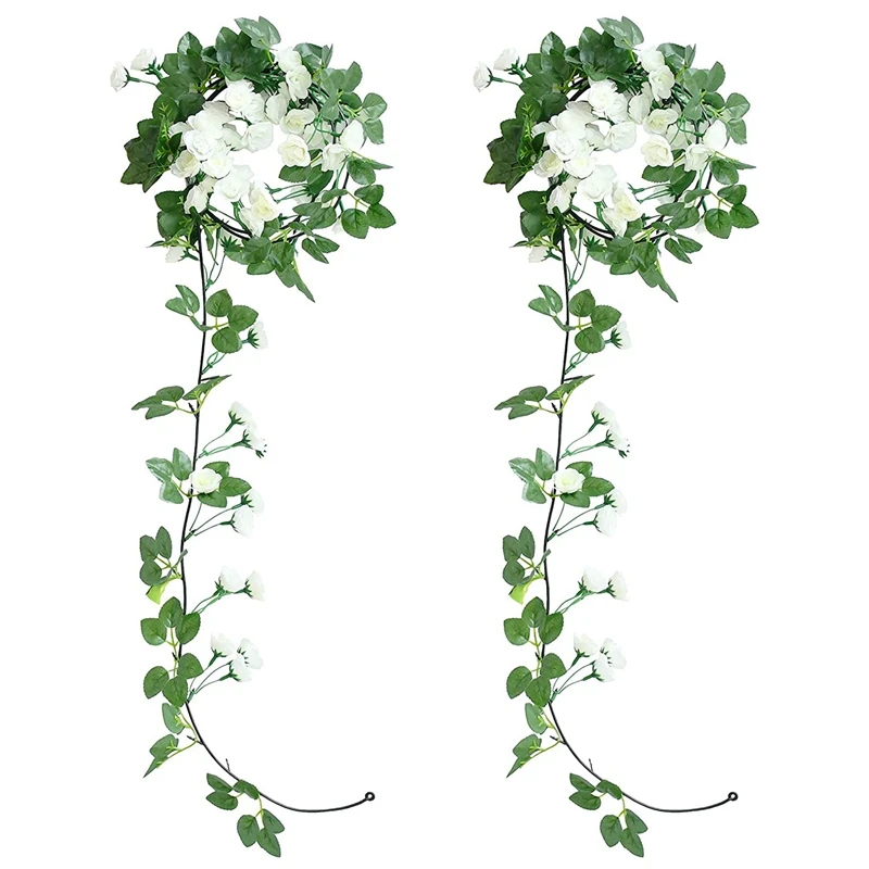 

Artificial Rose Vine Garland with 69 Heads for Home Wedding Decoration