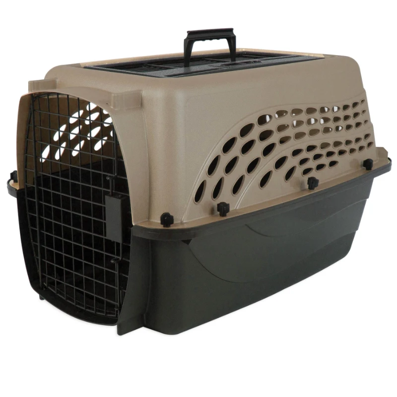

Top Load Plastic Dog Kennel, Tan, X-Small, 24"L