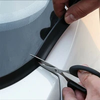 black seal strip front hood rubber universal wind deflector windshield