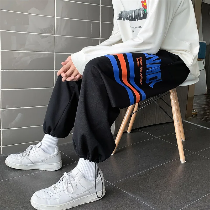 

Teenage Plus Size Sweatpants for Men Fall Fashion Trends Jogger Clothes Baggy Streetwear Bottoms Jogger Casual Cargo Track Pants