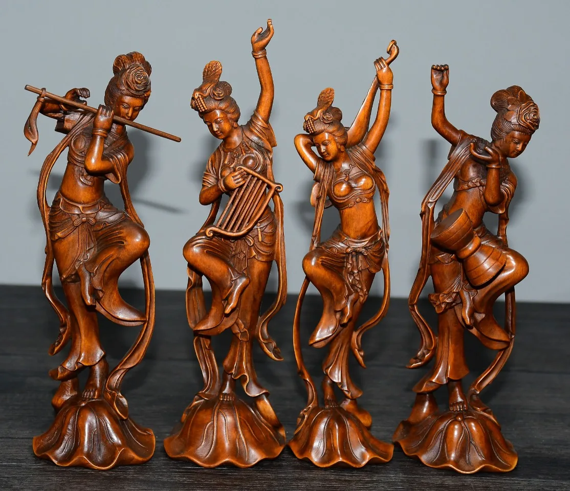 

Статуя из старого самшита SIYAO "Четыре красавицы"