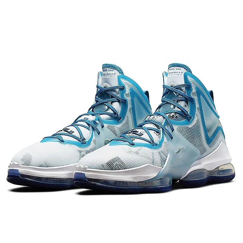 Фото Nike Lebron 19, амортизирующие, прочные, поддерживающие, практичные баскетбольные кроссовки Mid Top Air Zoom для мужчин и женщин №2