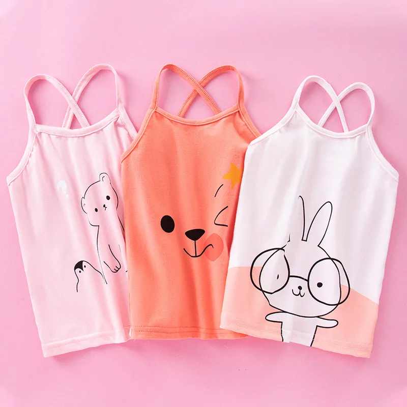 

Summer Tank Top For Girls 2020 Cotton Kids Underwear Girls Camisole Children Undershirt Baby Singlet Toddler Clothing