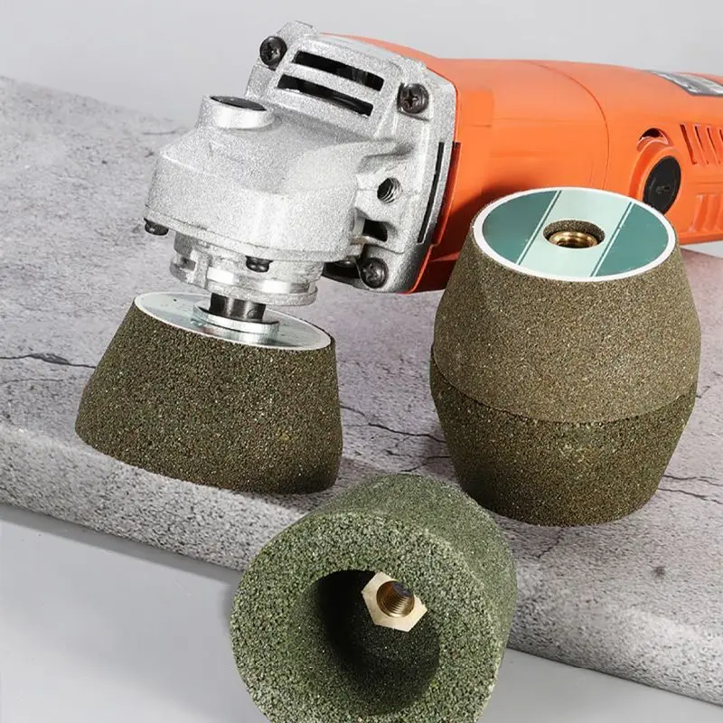 

100 Angle Grinder Polishing Wheel 50mm Horn Shaped Ceramic Granite Grinding Disc Edge Trimming Stone Grinding Head
