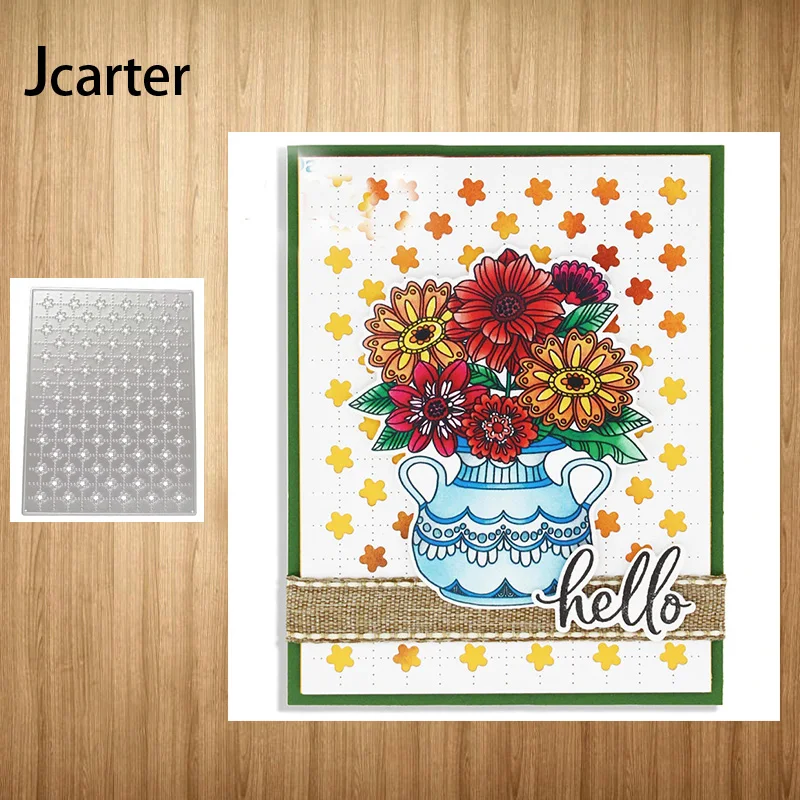 

New Metal Cutting Dies Rectangle Star Background Craft Stencil for Scrapbooking Handmade Card Make Shape Album Decoration Model