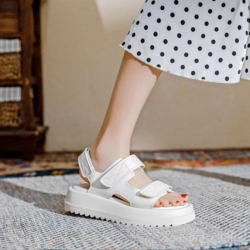 

2022 Platform Sandals 3.5cm Soft Comfortable Roman Sandals for Women Beach sandals Outdoor Flat Shoes for Women designer sandals