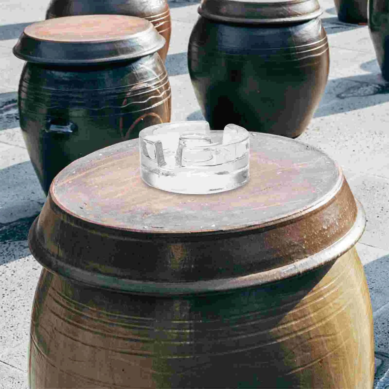 Теплые крышки Ферментированные стеклянные банки из тяжелого камня