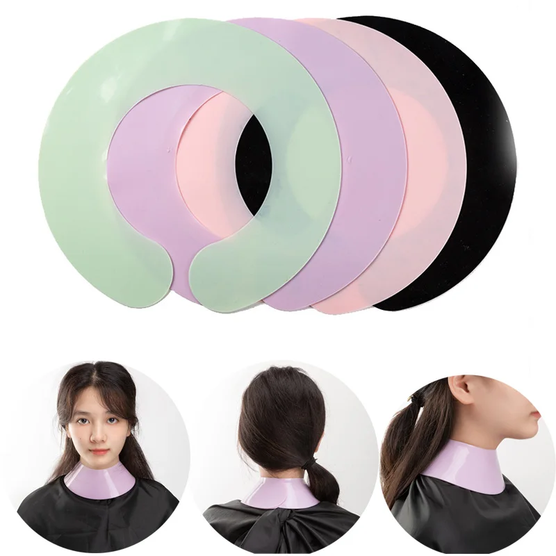 Hair Dye Silicone Pad Neck Barber Cape Salon Colorling Hairdresser Shoulder Pad Hairdressing Stylist Cutting Collar Coat Supply