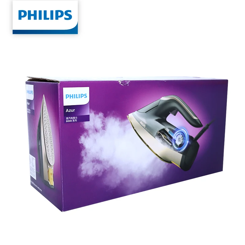 Паровой утюг Philips DST8041 с интеллектуальным контролем температуры, 2200 Вт, мощность пара 260 гмин, резервуар 350 мл, керамическая подошва, для горизонтального и вертикального глажения (art.: 3920d95e710b4) - 3920d95e710b4