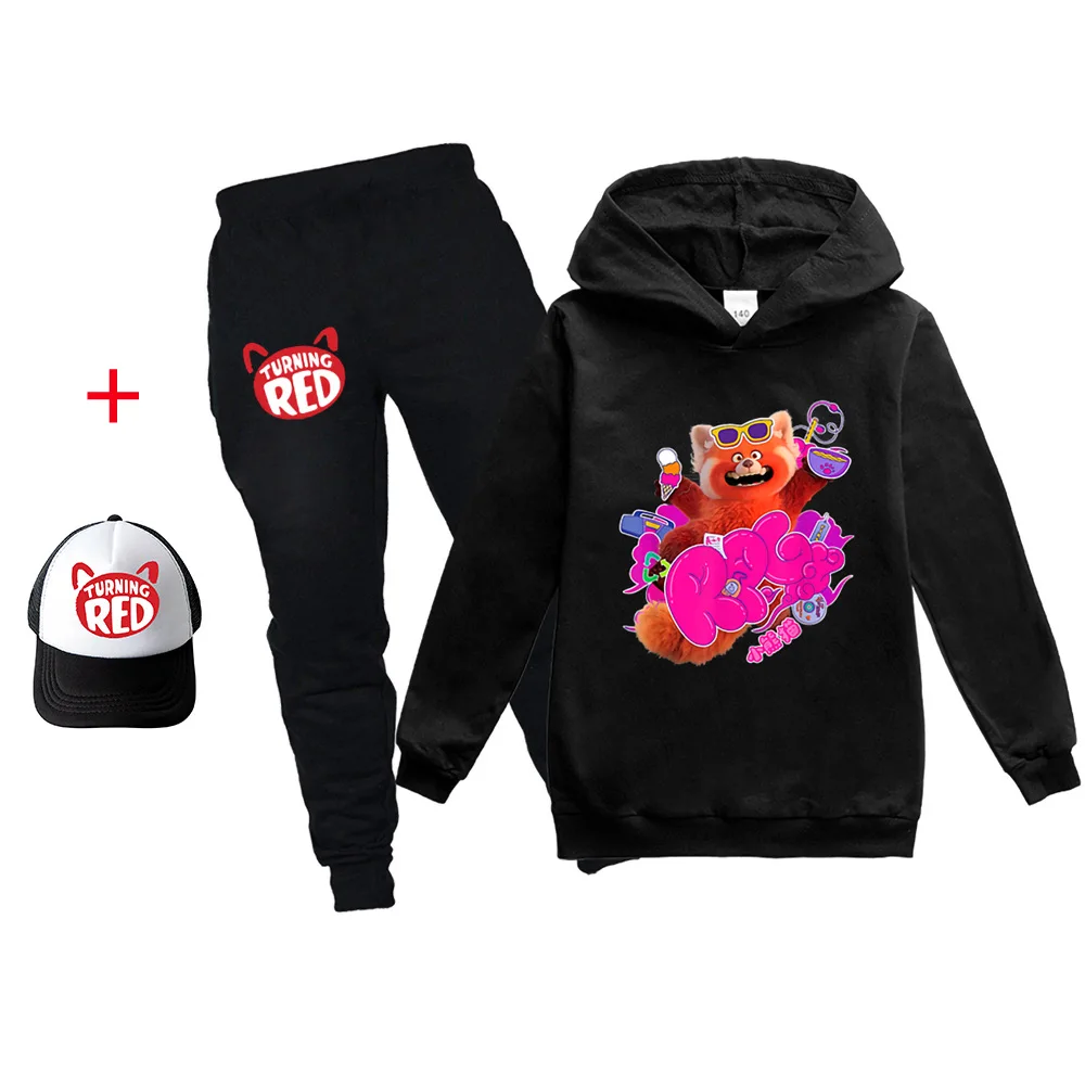 

Cosplay Boy Girl Turnlng red Clothing Sets Spring Autumn Kids Outfits Hoodie Shirt+Pants Tracksuit Children Clothes Jogging Suit