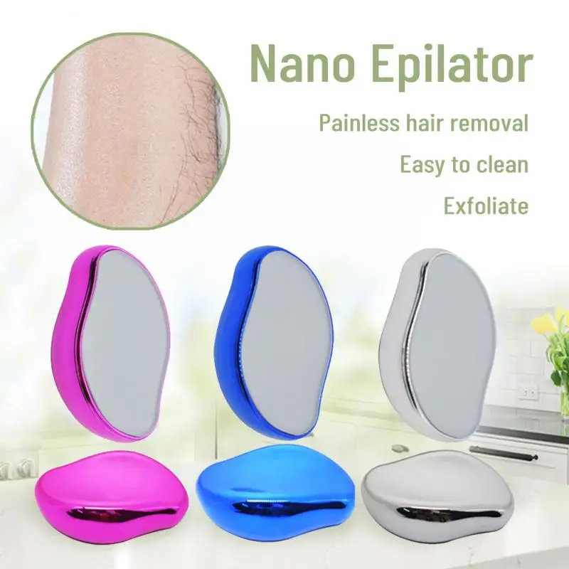

Stone Crystal Hair Removal Physical Painless Safe Epilator Easy Cleaning Glass Reusable Body Beauty Remove Hairs From Body Tools