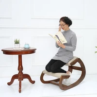 cordial shining kneeling chair wooden anti hunchback ergonomic relax solid home office computer stool for back support