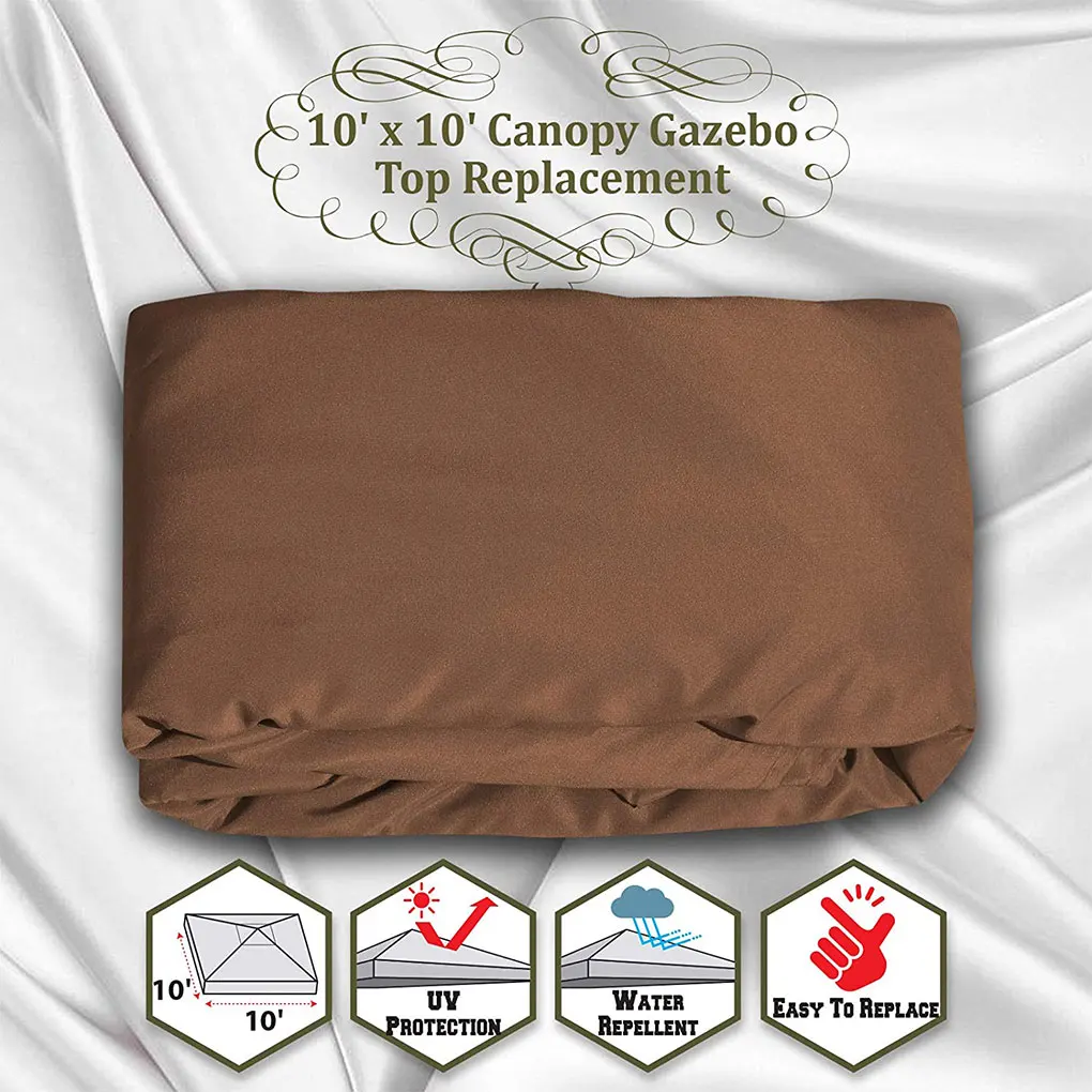 Верхняя сменная крышка зонтика для патио водонепроницаемая Полиэстеровая навес