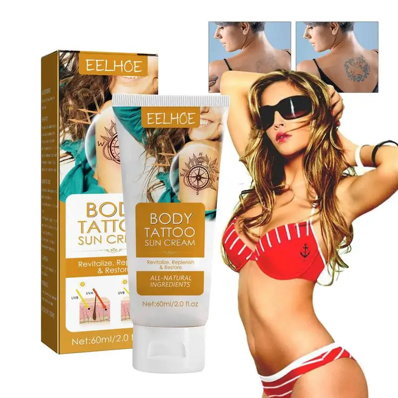 

Tattooing Sun Cream UV-proof Sunscreen Cream For Tattooing Protection 60ml Tattooing Care Sunscreen Deeply Moisturizes And