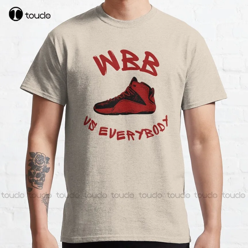 

Классическая футболка Wbb Vs все, Высококачественная Милая элегантная Милая мультяшная Милая хлопковая фотография, подарок