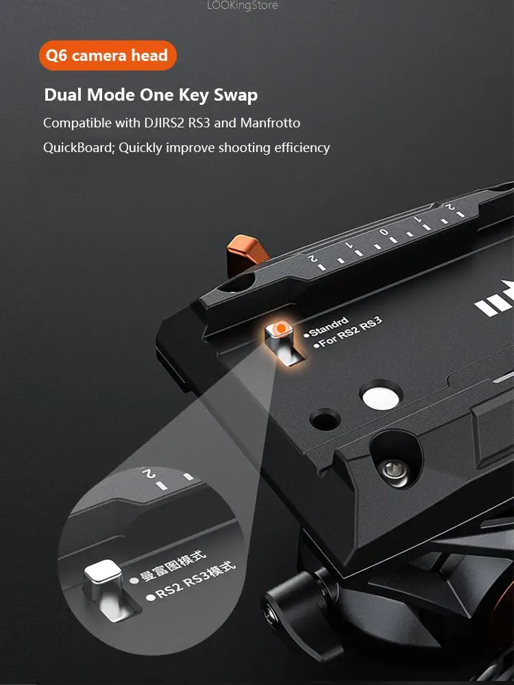 Штатив Coman KX3939plus с камерой Q6 штатив гидравлической головкой для цифровой