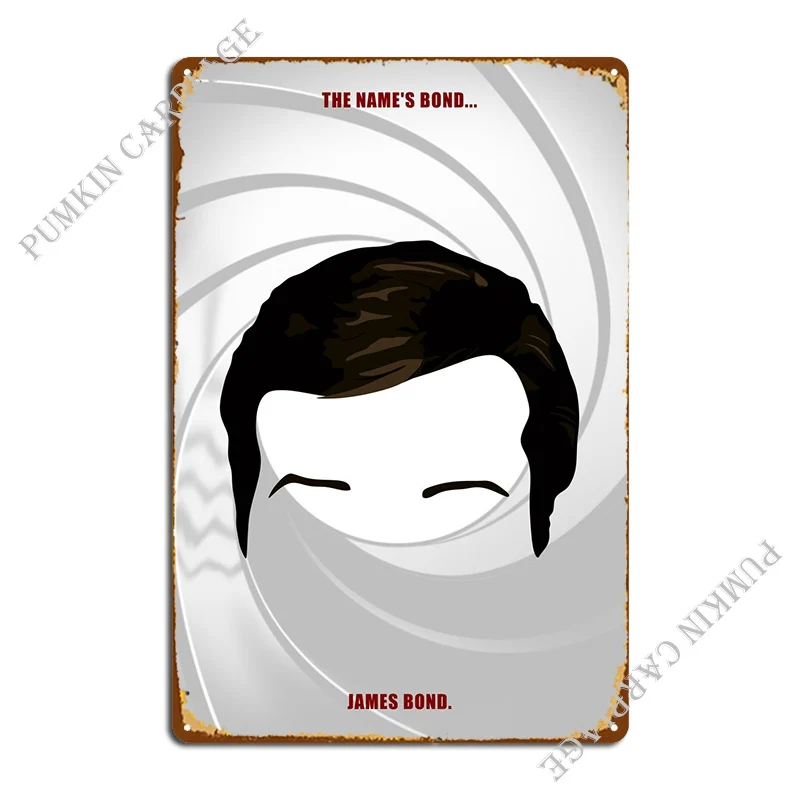 

Металлический плакат с надписью The NAME Bond, декор для стен клуба, бара, гаража, кинотеатра