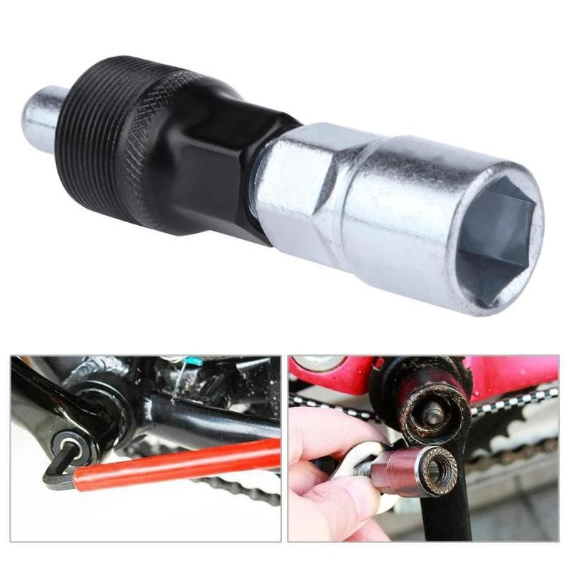 

Practical MTB Bicycle Bikes Crank Wheel Extractor Bottom Bracket Cycling Crankset Pedal Remover Repair Tool Silver