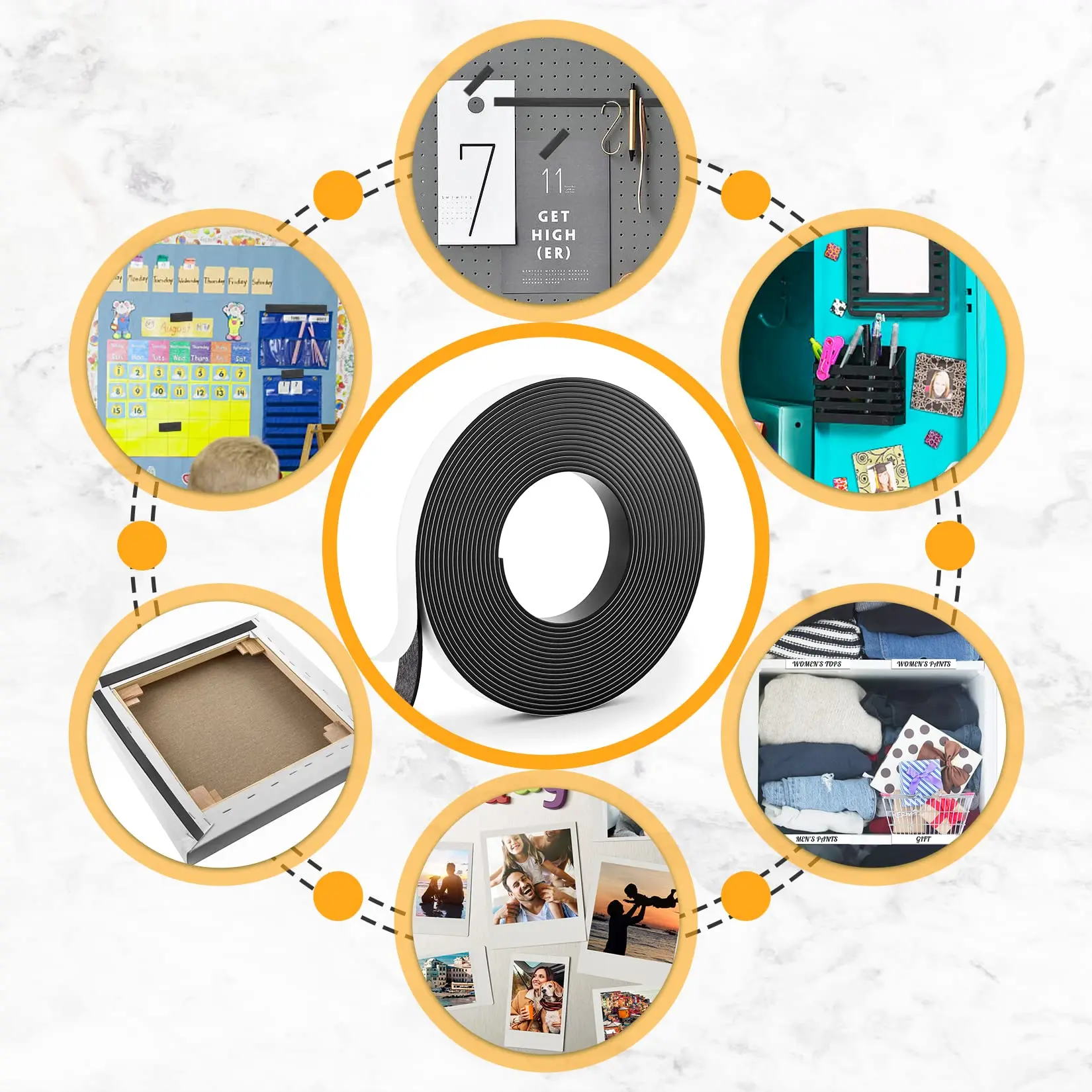 2 метра/рулон 10x1 5 15x1 20x1 25x1 мм самоклеящаяся Гибкая магнитная полоса резиновая